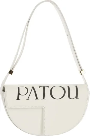 Patou Tassen, Dames, Wit, ONE Size, Leer, Bags