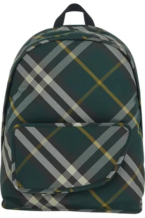 Burberry Tassen, Heren, Groen, ONE Size, Nylon, Stijlvolle Shield Rugzak van Nylon