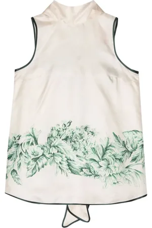 F.R.S For Restless Sleepers Tops, Dames, Veelkleurig, L, Satijn, Sleeveless Tops