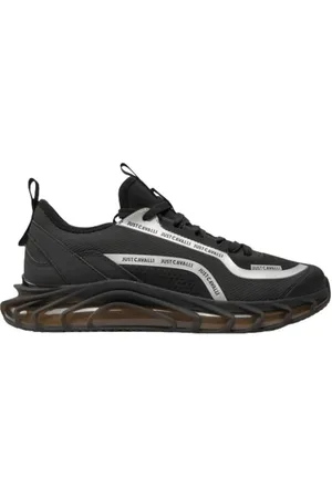 Roberto Cavalli Schoenen, Heren, Zwart, 44 EU, Zwarte Hoge Top Sneakers
