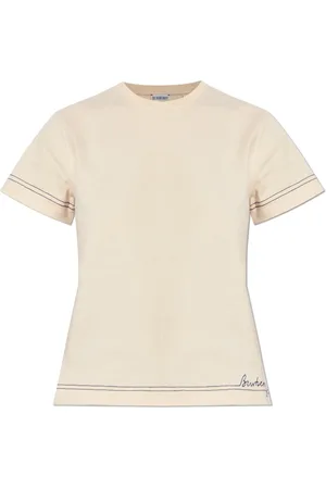 Burberry Tops, Dames, , M, Katoen, T-shirt met logo
