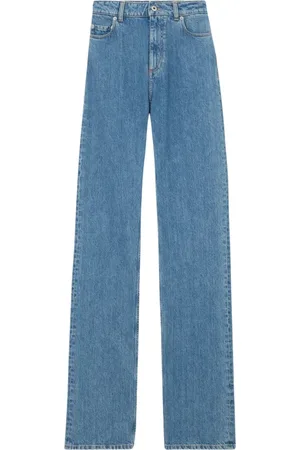 Burberry Jeans, Dames, Blauw, W26, Katoen, Italiaanse Straight Fit Jeans