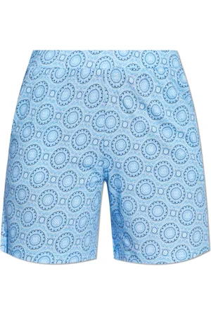 Hanro Nachtkleding & Lounge, Dames, Blauw, XS, Katoen, Gestreepte shorts