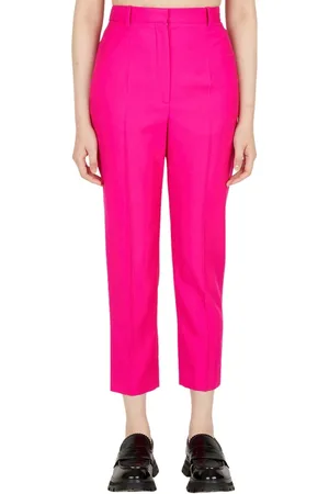 Alexander McQueen Broeken, Dames, Roze, S, Wol, Broeken