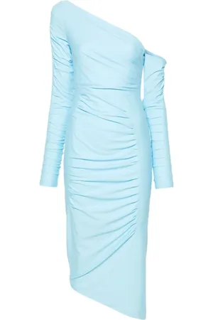 GAUGE81 Kleedjes, Dames, Blauw, L, Midi Kleedjes