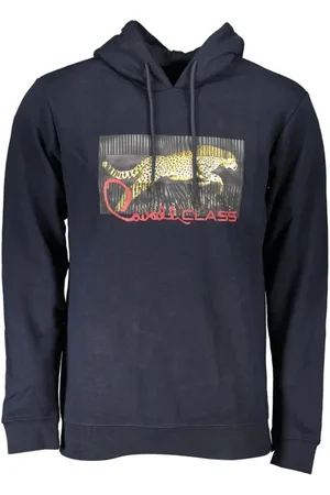 Roberto Cavalli Sweatshirts & Hoodies, Heren, Blauw, L, Katoen, Hoodies