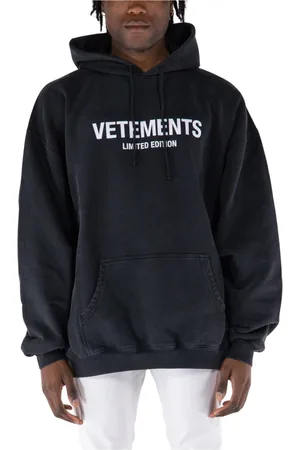 Vetements Sweatshirts & Hoodies, Heren, Zwart, L, Katoen, Hoodies