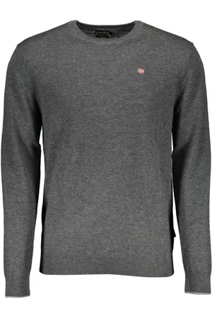 Napapijri Truien, Heren, Grijs, XL, Wol, Round-neck Truien