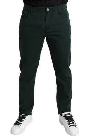 Dolce & Gabbana Jeans, Heren, Groen, XS, Katoen, Trainingsbroeken