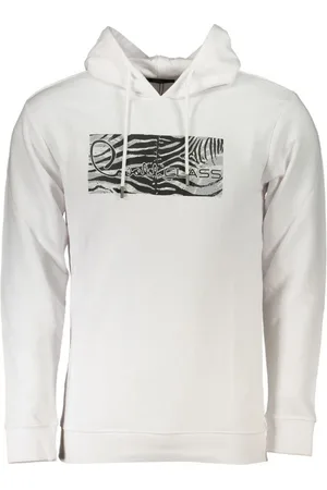 Roberto Cavalli Sweatshirts & Hoodies, Heren, Wit, XL, Katoen, Hoodies
