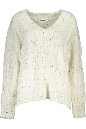 Desigual Truien, Dames, Veelkleurig, M, Polyester, V-neck Truien
