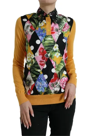 Dolce & Gabbana Tops, Dames, Veelkleurig, L, Nylon, Polo Shirts