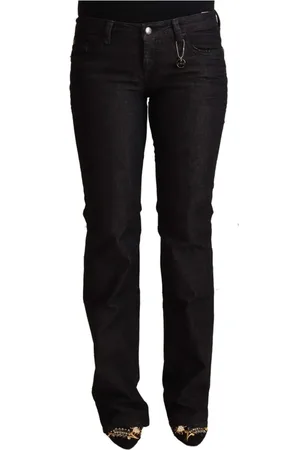 Costume National Jeans, Dames, Zwart, W30, Denim, Zwarte Low Waist Skinny Denim Jeans