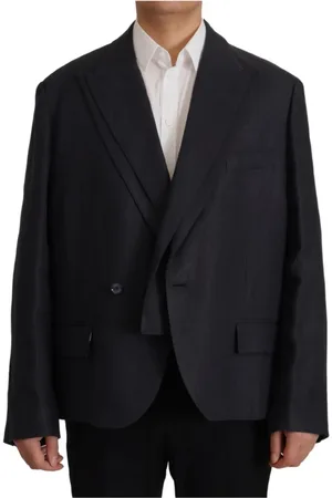Dolce & Gabbana Jassen, Heren, Blauw, M, Linnen, Blazers