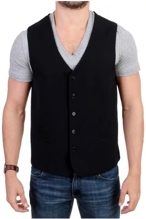 Costume National Jassen, Heren, Zwart, M, Wol, Vests