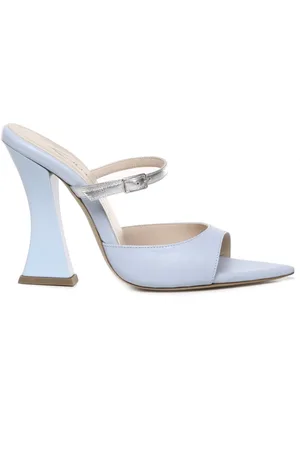 ALCHIMIA Schoenen, Dames, Blauw, 37 EU, Leer, Hemelse Blauwe Kalfsleren Sandalen