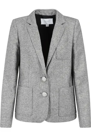 Giambattista Valli Jassen, Dames, Grijs, S, Katoen, Katoenen Jas Ivoor Zwart