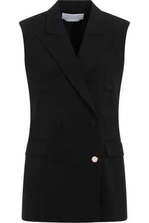 GABRIELA HEARST Jassen, Dames, Zwart, S, Wol, Mayte Vest in Zwart