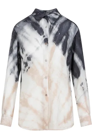 GABRIELA HEARST Blouses & Shirts, Dames, Veelkleurig, S, Wol, CMM Camel Multi Ferrara Shirt