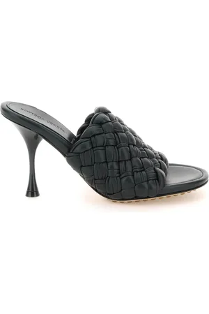 Bottega Veneta Schoenen, Dames, Groen, 38 EU, Leer, Dot Wave leren muiltjes