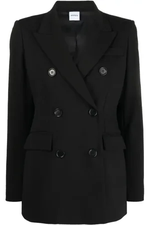 Aspesi Jassen, Dames, Zwart, S, Zwarte Jas 01241