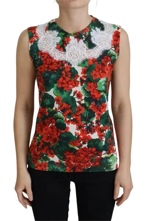 Dolce & Gabbana Tops, Dames, Veelkleurig, L, Sleeveless Tops