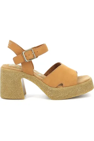 Kickers Schoenen, Dames, Bruin, 41 EU, Leer, Comfort Sandalen Kick Constance