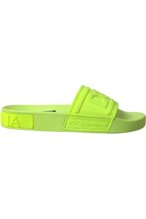 Dolce & Gabbana Schoenen, Dames, Groen, 37 EU, Slippers