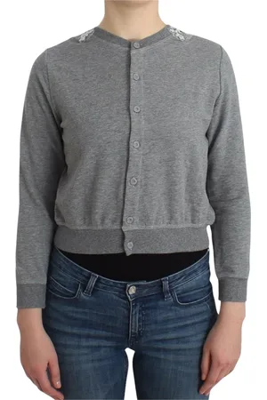 ERMANNO SCERVINO Truien, Dames, Grijs, S, Katoen, Cardigans