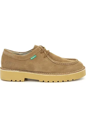 Kickers Schoenen, Heren, Bruin, 41 EU, Leer, Daltrey Low Leren Derby Schoenen