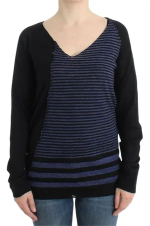 Costume National Truien, Dames, Veelkleurig, M, Wol, V-neck Truien