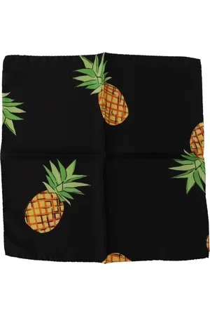 Dolce & Gabbana Accessoires, Heren, Zwart, ONE Size, Silky Scarves