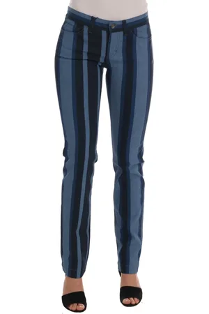Dolce & Gabbana Jeans, Dames, Blauw, XS, Katoen, Slim-fit Jeans