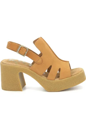 Kickers Schoenen, Dames, Bruin, 37 EU, Leer, Comfort Leren Sandalen