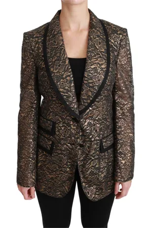 Dolce & Gabbana Jassen, Dames, Veelkleurig, M, Leer, Blazers