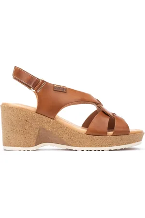 Pikolinos Schoenen, Dames, Bruin, 36 EU, Leer, Flat Sandalen