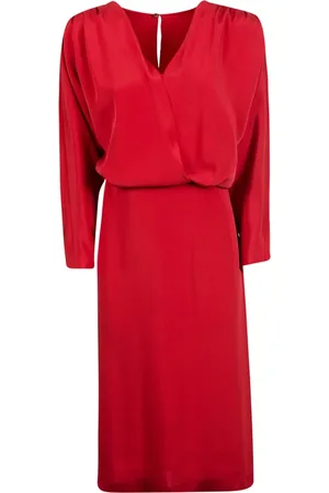 Alberta Ferretti Kleedjes, Dames, Rood, M, 117C Abito Jurk