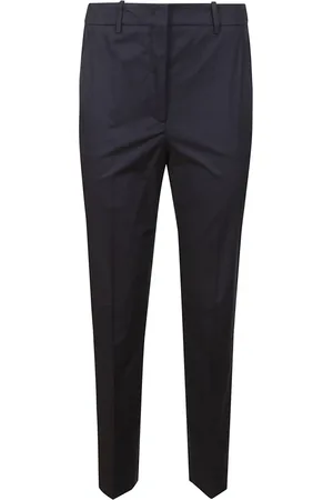 Incotex Broeken, Dames, Blauw, XS, Katoen, Blauwe katoenen broek met zijzakken