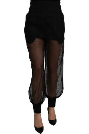 Dolce & Gabbana Broeken, Dames, Zwart, 2Xs, Polyester, Trainingsbroeken