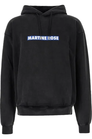MARTINE ROSE Sweatshirts & Hoodies, Heren, Zwart, S, Katoen, Sweatshirts