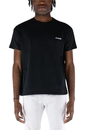 We11 Done Tops, Heren, Zwart, S, Katoen, T-Shirts