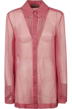 Alberta Ferretti Blouses & Shirts, Dames, Rood, S, Rode Shirt Camicia