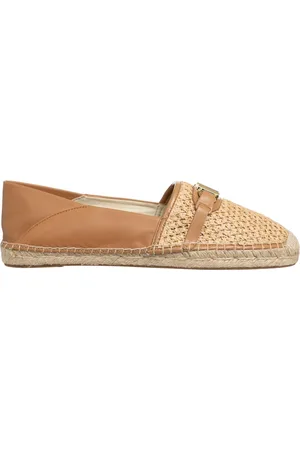 Michael Kors Schoenen, Dames, Bruin, 36 EU, Leer, Eenvoudige Espadrilles
