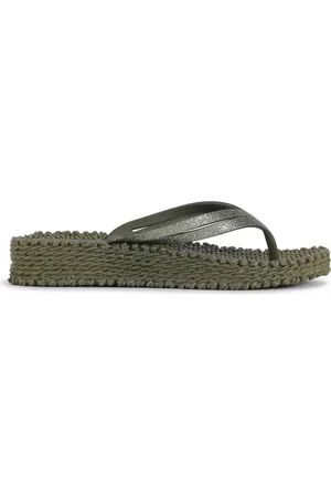 Ilse Jacobsen Schoenen, Dames, Groen, 39 EU, Vrolijke Donkergroen Pantoffels