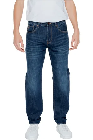 Armani Exchange Jeans, Heren, Blauw, W30 L30, Katoen, Slim Fit Heren Jeans Lente/Zomer Collectie