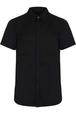 Armani Exchange Overhemden, Heren, Zwart, M, Zwarte Overhemden voor Mannen