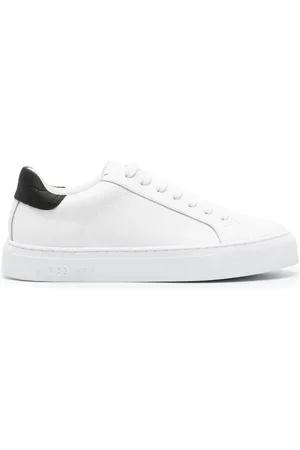HIDE&JACK Schoenen, Heren, Wit, 39 EU, Zwart Wit Lage Top Sneaker
