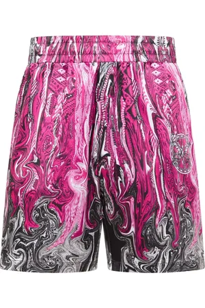 Carlo Colucci Korte broeken, Heren, Veelkleurig, L, Leer, Artistieke Gebreide Shorts