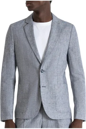 Antony Morato Jassen, Heren, Grijs, M, Katoen, Ash Grey Americana Jas Blazer