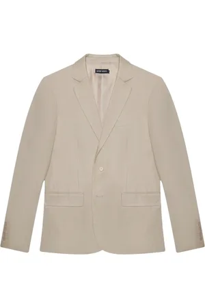 Antony Morato Jassen, Heren, , L, Linnen, Americana Jacket Blazer Sabbia